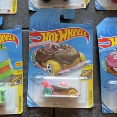 Hot Wheels Fast Foodie Lot 6 Buns Steel Donut Drifter Street Weiner Chill Mill
