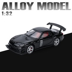1:32 Mazda RX7 FD3S Diecast Car Model Classic Track Racing Sound Light Toy Gift