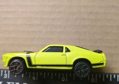 #321 LOOSE MAISTO YELLOW 1970 70 FORD MUSTANG BOSS 302 TRANS AM RACER HOT ROD HO