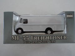 Crown Premiums MT-55 FREIGHTLINER VAN White 1/100 Diecast