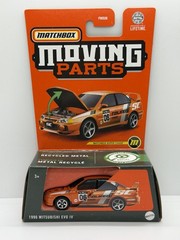 2024 MATCHBOX MOVING PARTS 1996 MITSUBISHI EVO IV FALKEN SUPER CHASE 1/64 SCALE
