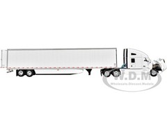 KENWORTH T680 W/SLEEPER & TRAILER WHITE 1/64 DIECAST BY DCP/FIRST GEAR 60-1762