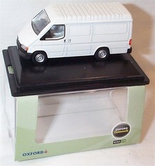 Oxford 76FT3001 MK3 White Ford Transit Van 1:76 Scale New in case