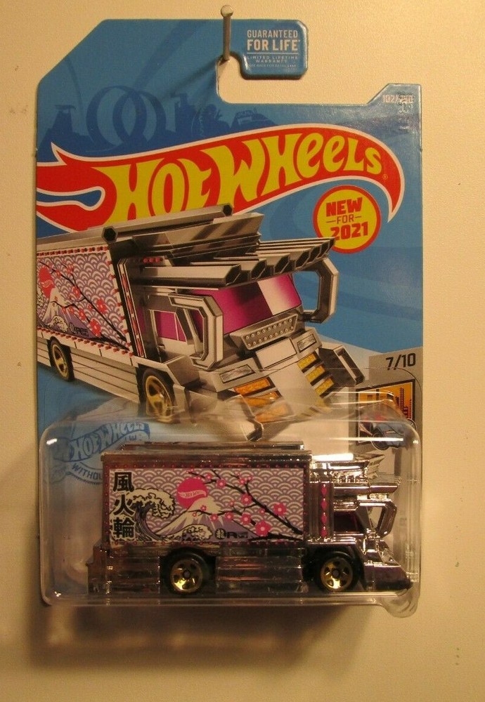 HOT WHEELS RAIJIN EXPRESS LARGE BOXED TRUCK HAULER