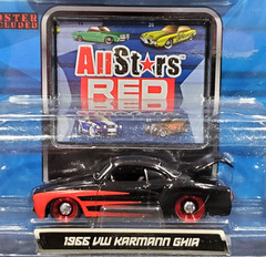 Maisto 66 1966 VW Volkswagen Karmann Ghia All Stars Red Exclus 100 Car Blk/Red