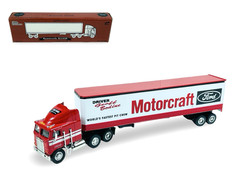 #306 Racing Champions Ford Motorcarft Semi Tractor Trailer -1/64 Die Cast