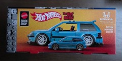 Hot Wheels Mattel Brick Shop Speed Series Custom ’90 Honda Civic EF The Hot Ones