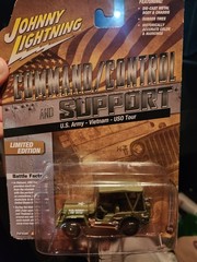 Johnny Lightning Military Willys MB Jeep U.S. Army Vietnam USO Tour Ver A