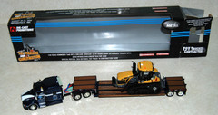 1/64 DCP Kenworth T660 Semi With Fontaine Renegade Lowboy MT855E Challenger
