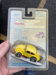 1996 DARDA STOP & GO VOLKSWAGEN BEETLE PULL BACK CAR VINTAGE RARE DIECAST
