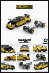 BM Creations X Top Secret Nissan 35 GT-R – Gold – RHD -2026 TAS 1:64 Car 64B0494