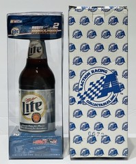 Rusty Wallace #2 Miller Lite 2002 Ford Taurus 1:64 Scale Souvenir Bottle