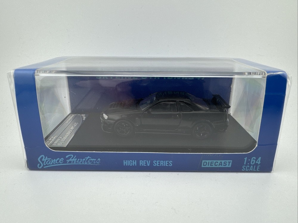 SH Stance Hunters 1:64 NISSAN SKYLINE GT-R R34 BLACK. 1 of 599
