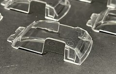 10x Clear Replacement Windows For Hot Wheels 55 Bel Air Gassers Fits 1/64 Scale