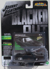 JOHNNY LIGHTNING STREET FREAKS BLACKED OUT 1970 PLYMOUTH GTX #3 1/2,500 B