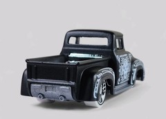 1956 FORD PICKUP TRUCK Custom Diorama Collectible DieCast Model 1:64 Black LOOSE