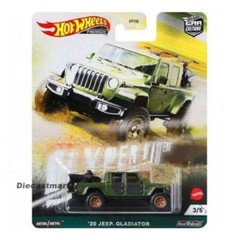 Hot Wheels 1:64 Hyper Haulers Jeep Gladiator 2020 FPY86-957F Green Diecast Model