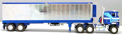 DCP FIRST GEAR 1/64 SCALE INTERNATIONAL TRANSTAR CABOVER BLUE, LITE BLUE &WHITE