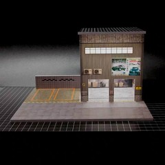 Diorama 1/64 Die-Cast Car Garage Model LED Light Cars Display Collection Gift US