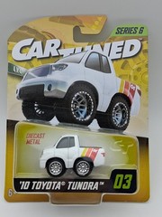 Car Tuned Series 6 #3 4x4s ‘10 Toyota Tundra Pickup Truck White w/ Toyota Stripe