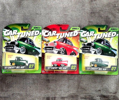 Car Tuned Lot of 3 / ’57 Chevy Bel Air – Walgreens Exclusives / 2 Green / 1 Red