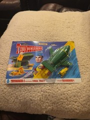 1992 Matchbox Green No 2 Thunderbirds & No 4 Diecast Plane Virgil Tracy Toy SUB