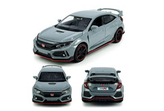 HTF GRAY HONDA CIVIC TYPE R NEW 6 INCH DIECAST CAR MODEL W/ SOUND & LIGHT GIFT