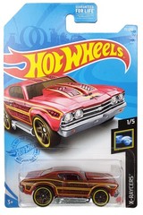 Hot Wheels 2021 X-Raycers • ’69 Chevelle • Clear Red 1:64 Diecast Car