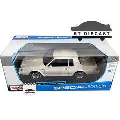MAISTO 1987 BUICK GRAND NATIONAL 1/18 DIECAST MODEL CAR WHITE 31479