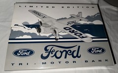 (Mint-in-Box) Spec Cast Limited Edition FORD Tri-Motor Airplane Diecast Bank