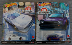 2- Hot Wheels RONIN RUN 81 Toyota Starlet KP61 + Mazda RX7 FC Pandem CAR CULTURE
