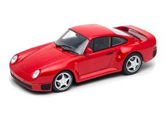 Porsche 959 Red with Silver Wheels “NEX Models” 1:24 Scale Car – Welly 24076RD