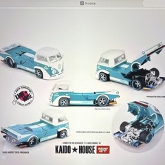 Kaido House Mini GT 1:64 Diecast Volkswagen T1 Pickup Kaido Works V1 Blue