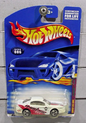 Hot Wheels Collector #86 Company Cars Series White Mustang w/Chrome 3 Spokes