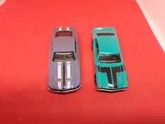 Hot Wheels #315 Then And Now 4/10 ’67 MUSTANG Purple & ’71 Ford Maverick Grabber