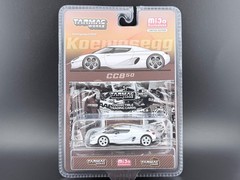 Tarmac Works Koenigsegg CC850 With Trading Cards Pack White Global64 1/64
