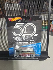 Hot Wheels 50th Anniversary Favorites VW Volkswagen T1 Drag Bus #6/10 Real Rider