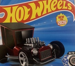 2026 Hot Wheels Case L Rod Squad 10/10 Uncertain- T Red