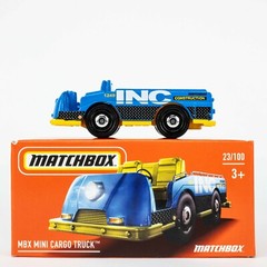 2022 Matchbox Power Grabs #23 MBX Mini Cargo Truck BLUE | INC CONSTRUCTION | FSB
