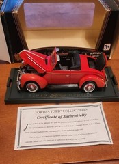 GOLDEN WHEEL Premier Edition 1940 Ford Replica Die Cast Metal Red Car Scale 1:32