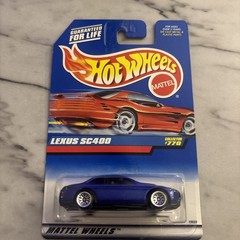 Hot Wheels 1998 Mainline #770 Lexus SC400 Mtflk Purple w/ WSPs Tinted Windows #s