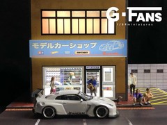 1/64 Diorama Car Garage Model City Street View Building Scene Display Model Gift