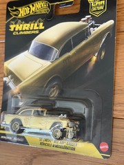 Hot Wheels Premium Thrill Climbers ’55 Chevy Bel Air Gasser 0/5 Gold Chase Mint
