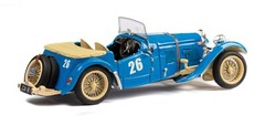 ESVAL 1947 HRG 1500 sport roadster BLUE 1/43 Resin Model TOP DOWN VERSION