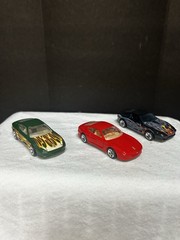 Hot Wheels Lot X3 Ferrari 550 Maranello First Editions Red Flames Black Green