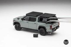 DiecastTalk Exclusive 1/64 Toyota Tundra TRD PRO Lunar Rock with accessories