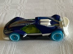 Lot Of 2 Mattel Hot Wheels Cars Cyber Speeders 2017 Blue And Yellow GUC