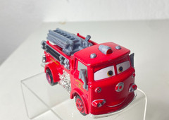Disney Pixar Cars Toons Rescue Squad Mater 4 Inch Die Cast Red Fire Truck