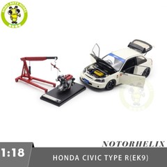 1/18 MOTORHELIX Honda CIVIC Type R EK9 Spoon Champion Ship Diecast Model Car