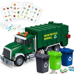 Kids Toys for 3 4 5 6 7 8 Years Old Boys, 15″ Large Garbage Truck Toy, Fricti…
